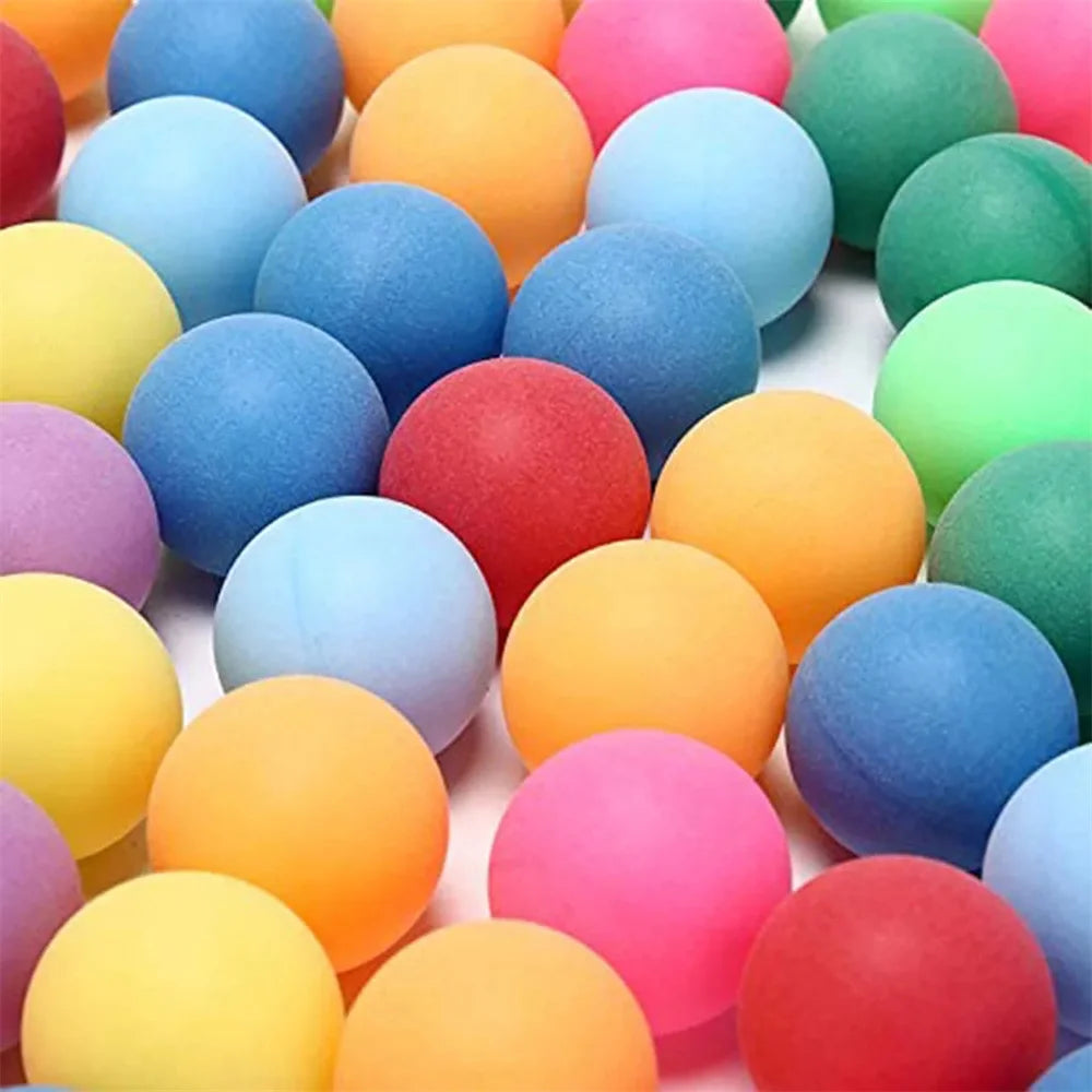 Pelotas de ping pong de colores para entretenimiento, pelotas de tenis de mesa, 40 mm, 10 unidades, 25 unidades, 50 unidades 