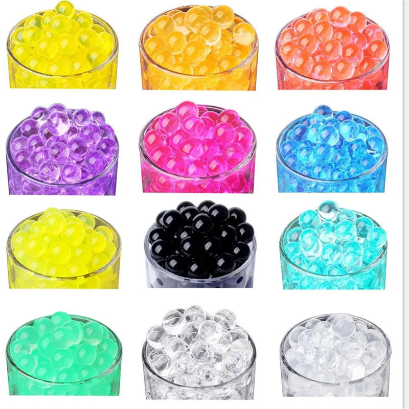 800pcs/160x5cm Crystal Soil Hydrogel Balls Water Beads Growing Balls for Kids Wedding Home Vase Decoration 