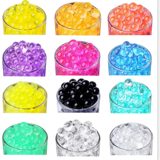 Bolas de hidrogel para crianças, cristal solo, contas de água, para crescer, casamento, casa, decoração em vaso, 800pcs/160x5