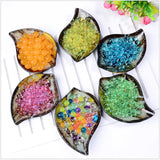 800pcs/160x5cm Crystal Soil Hydrogel Balls Water Beads Growing Balls for Kids Wedding Home Vase Decoration 