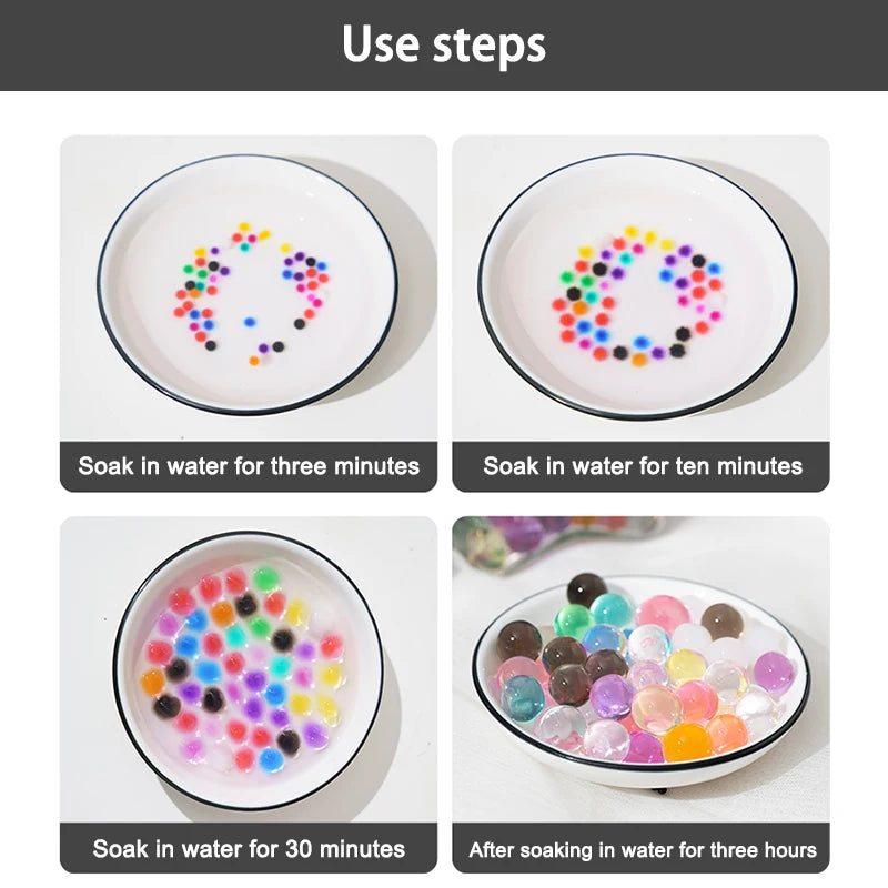 Hydrogel Balls Home Decoration Crystal Soil Mud Water Beads for Kids Flowers Growing Potted Plants 500pcs 