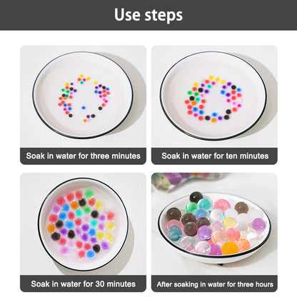 Bolas de hidrogel para decoración del hogar, perlas de agua, barro y cristal para niños, flores y plantas en maceta (500 unidades) 