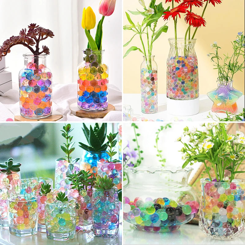 Hydrogel Balls Home Decoration Crystal Soil Mud Water Beads for Kids Flowers Growing Potted Plants 500pcs 