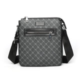 Bolsa Crossbody de couro PU para homens, sacos de mensageiro casual, mochila masculina, bolsa de ombro, designer de moda, nova