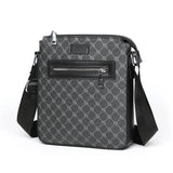 Bolsa Crossbody de couro PU para homens, sacos de mensageiro casual, mochila masculina, bolsa de ombro, designer de moda, nova