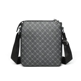 Bolsa Crossbody de couro PU para homens, sacos de mensageiro casual, mochila masculina, bolsa de ombro, designer de moda, nova