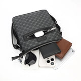 Bolsa Crossbody de couro PU para homens, sacos de mensageiro casual, mochila masculina, bolsa de ombro, designer de moda, nova