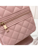 Women Plaid Rhombus Pattern Handbag Large Capacity Shoulder Bag Crossbody Casual Mobile Phone Backpack