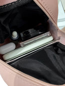 Women Plaid Rhombus Pattern Handbag Large Capacity Shoulder Bag Crossbody Casual Mobile Phone Backpack