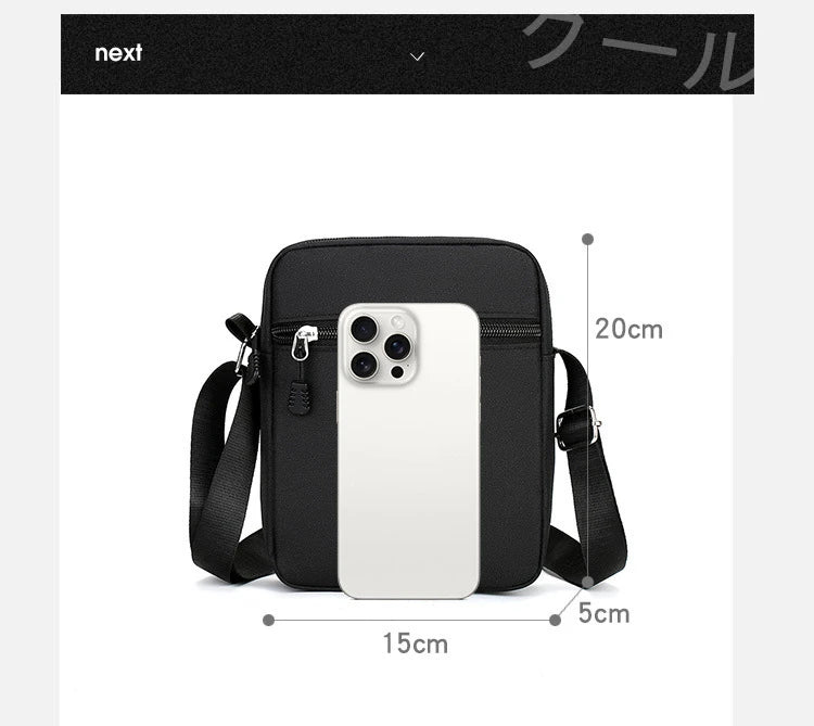 Men's Rune Printed Crossbody Bag Large Capacity Mobile Phone Shoulder Bag Outdoor Portable Storage Halloween Gift Personality 