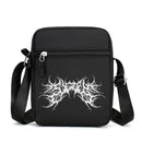 Men's Rune Printed Crossbody Bag Large Capacity Mobile Phone Shoulder Bag Outdoor Portable Storage Halloween Gift Personality 