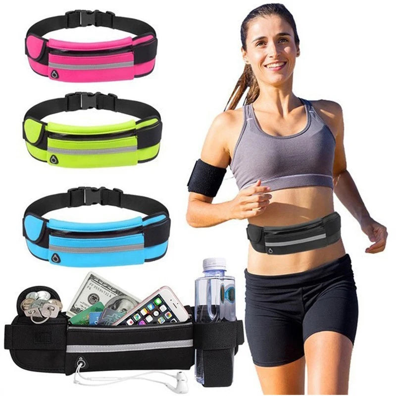 Bolsa de cintura para homens e mulheres, Sports Fanny Pack, Bolsa para celular, Ginásio Running Celular, Jogging, Bolsa de ciclismo