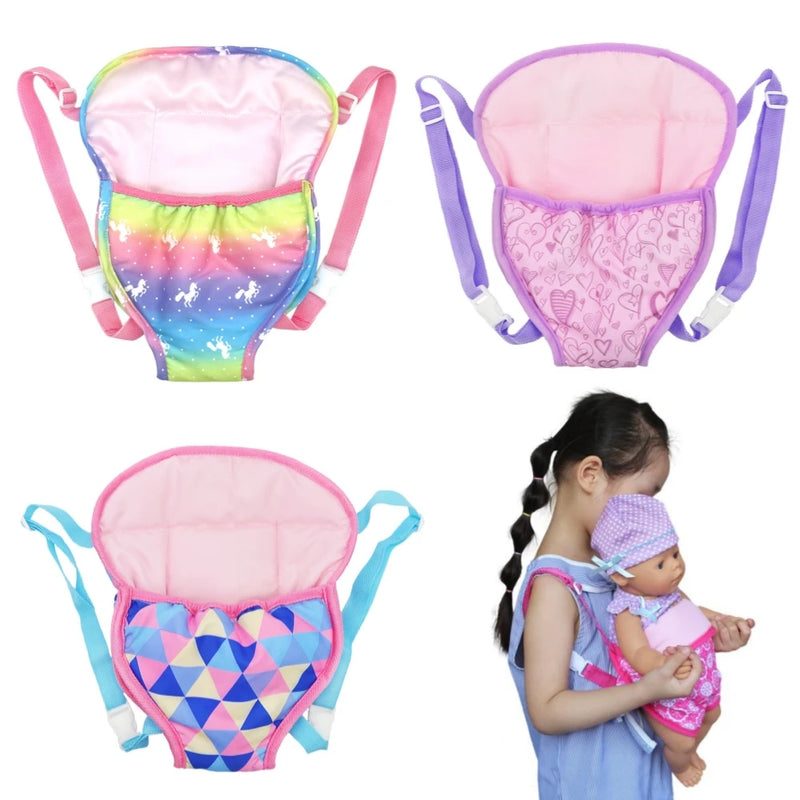 Bolsa de transporte para bonecas recém-nascidas, alça de mochila, acessórios infantis, presente de Natal e aniversário, 43cm, 45cm