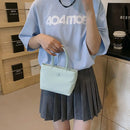 Bolsa multicolorida de nylon de ombro único para meninas, bolsa impermeável, sacola monocromática, presente de alta capacidade, fêmea