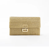 Bolsa tecida feminina, bolsa de praia, carteira de verão, estilo boêmio, essencial para meninas em férias