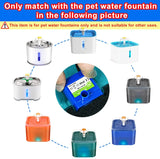 Bomba de agua con luz LED para mascotas y gatos, fuente de agua con motor de repuesto para gatos, flores, bebedero, dispensador, accesorios para mascotas 