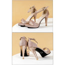 Zapatos de tacón súper alto 2023 para mujer, zapatos de punta abierta, zapatos de fiesta de boda, sandalias de verano, plataforma de moda, tacones finos 