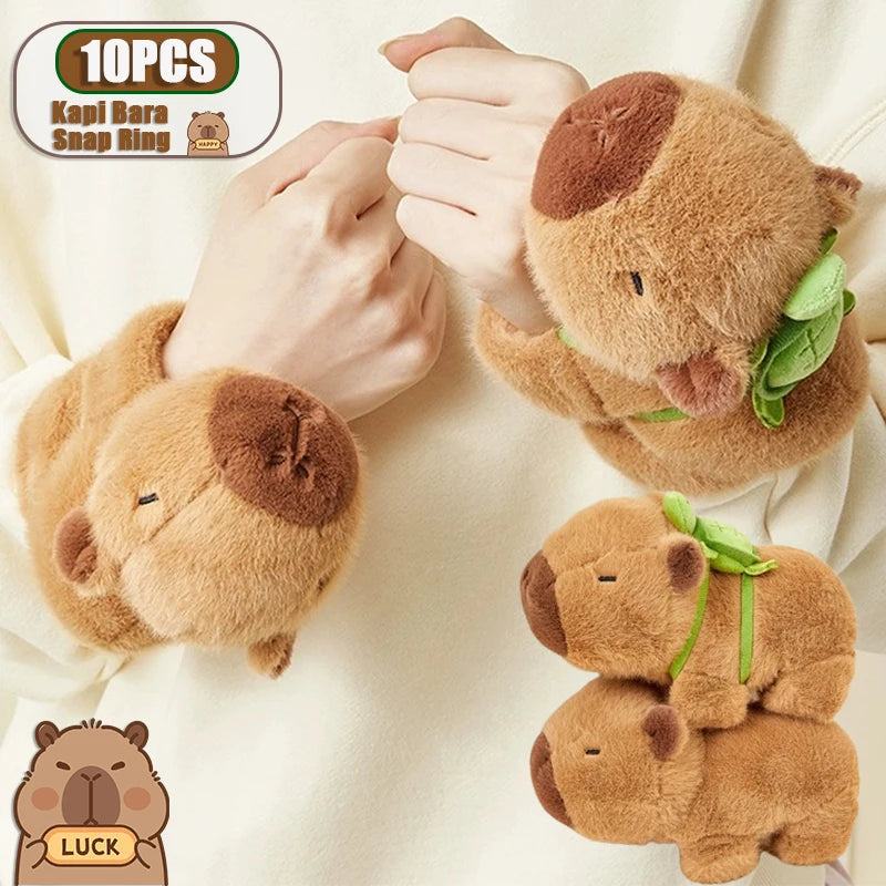 Boneca de Pelúcia Kapibara, Deitada nas Mãos de Kapi Bara, Boneca de Golfinho de Água, Brinquedos de Pulso, 1-10Pcs
