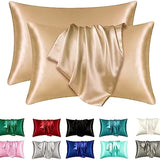 Fundas de almohada refrescantes de satén Boost-Silky, suaves para el cabello y la piel, de fácil cuidado, para un sueño reparador, 1 unidad 