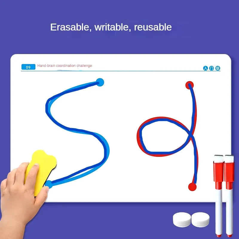 Whole Brain Development Toy for Kids Whole Brain Thinking Training Motor Training Educational Aids Puzzle Color Shapes Toy 20PCs 