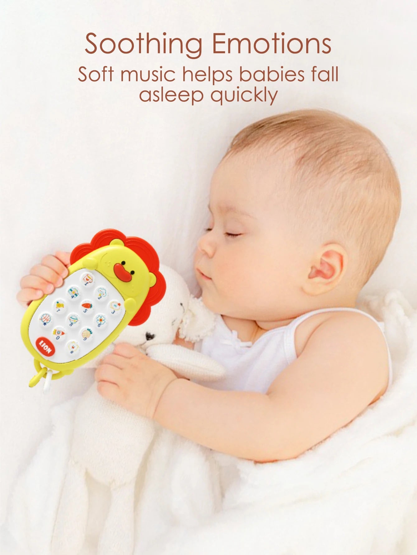 Children's mobile phone toy, baby model, chew babies, early education, music, travel, comfortable toy, 1 