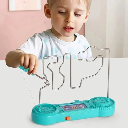 Brinquedo labirinto de choque elétrico para crianças, Touch Maze Game, jogo engraçado de festa, experiência científica brinquedos para crianças, presente