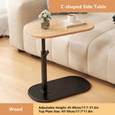 Mesa auxiliar en forma de C con altura ajustable, mesa de centro pequeña 