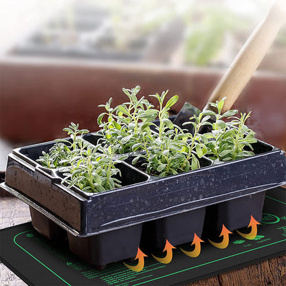 Esterilla térmica para plántulas de 10/25/50 cm, almohadilla térmica impermeable para germinación de plantas de interior, esterilla de propagación de clones, enchufe UE/EE. UU./AU/RU