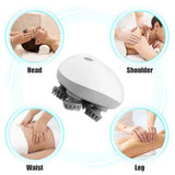 Cabeça do couro cabeludo massageador de cabelo elétrico cuidados de saúde antiestresse relaxar massagem corporal profunda saude tecido evitar massagem corporal mini couro cabeludo