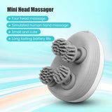 Cabeça do couro cabeludo massageador de cabelo elétrico cuidados de saúde antiestresse relaxar massagem corporal profunda saude tecido evitar massagem corporal mini couro cabeludo