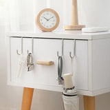 Colgador de puerta de acero inoxidable en forma de S, sin necesidad de taladrar, para armario, pared, para ropa, abrigos, almacenamiento en casa y jardín. 