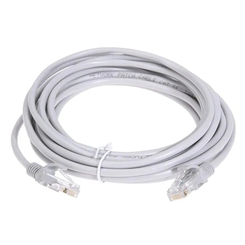 Cabo Ethernet com caixa LAN vermelha, Patch Cord, Cat5e RJ45, 1m, 5m, 10m, 15m, 20m, 30m, 50m