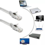 Cabo Ethernet com caixa LAN vermelha, Patch Cord, Cat5e RJ45, 1m, 5m, 10m, 15m, 20m, 30m, 50m