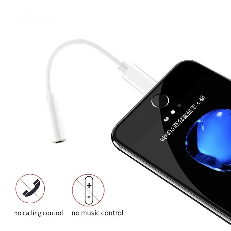 Audio Splitter Cable for iPhone IOS Adapter Headphone Converter 3.5mm Aux Cable for iPhone 14 13 Pro Max Male to Female