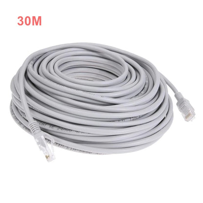 Cabos de Rede para Câmera IP, Acessórios do Sistema NVR, POE, RJ45, 3M, 5M, 10M, 20M, 30M, Ethernet, CAT5, CAT5E, PC
