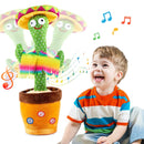 Dancing Talking Cactus for Kids, Recording Singing, Mimic Repeating What You Say, Electronic Light Up Plush Toy, Gifts 