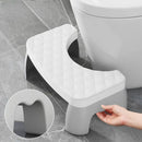 Taburete de baño para adultos con reposapiés, asiento de inodoro portátil antideslizante extraíble, accesorios de baño para el hogar 
