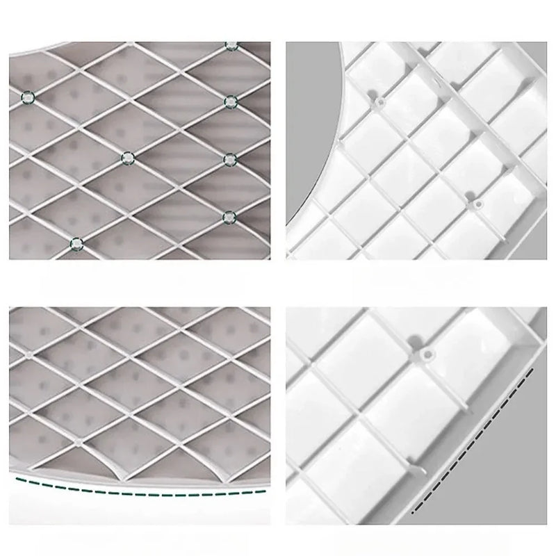 Taburete de baño para adultos con reposapiés, asiento de inodoro portátil antideslizante extraíble, accesorios de baño para el hogar 