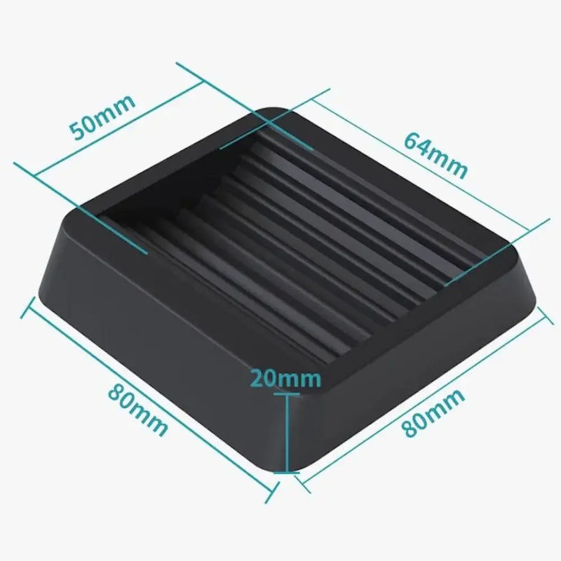 Tope para silla de oficina, ruedas para muebles, protectores para suelos de madera, almohadilla antivibración, patas con ruedas y alfombrilla antideslizante. 