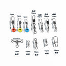 Caja de 115 conectores de pesca, pines en caja, centro, paso, mar, frijol, lubina, trucha, accesorios de pesca 