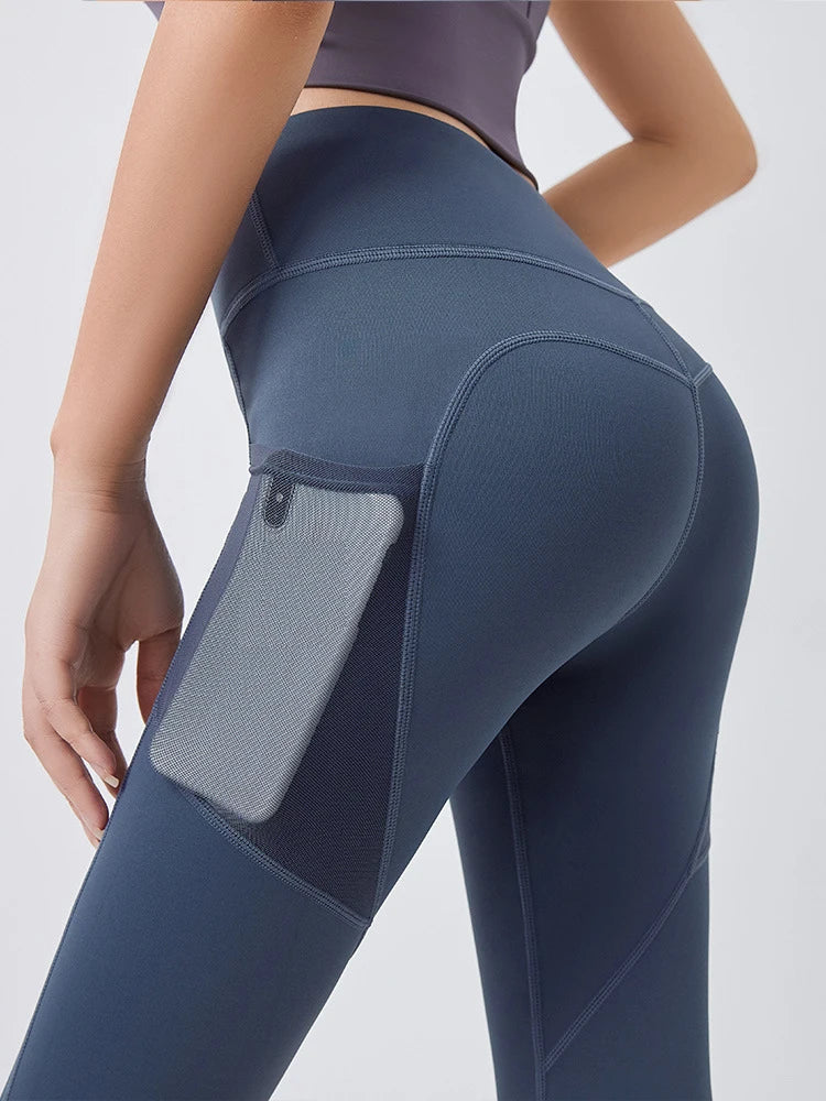 Leggings deportivos sin costuras para mujer, leggings de gimnasio para mujer, pantalones de yoga de cintura alta 