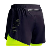 Calções de treino de fitness Quick Dry masculino, ginásio, corrida para praia, deck duplo, roupa desportiva de exterior 2 em 1, novo para verão, 2022