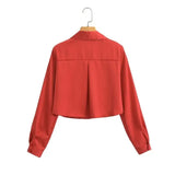 2023 New Summer European and American Style Women's Long-sleeved Silk Shirt Fashion Blouse 1530 