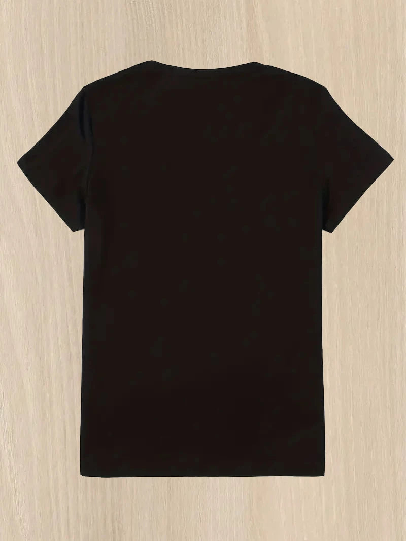 Camiseta de manga curta de lantejoulas feminina, gola O, camiseta solta elástica, plus size, tops grandes, Lady, primavera, verão, moda, 2024