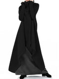Women's X-Long Asymmetrical Sweaters, Monochrome Hoodie, Women's Coats, Autumn, Winter, JYFS-AY1100 
