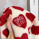 Suéteres de lana gruesos y cálidos de invierno 2022 para niñas, bonito jersey con forma de corazón, abrigo para bebés y niños. 