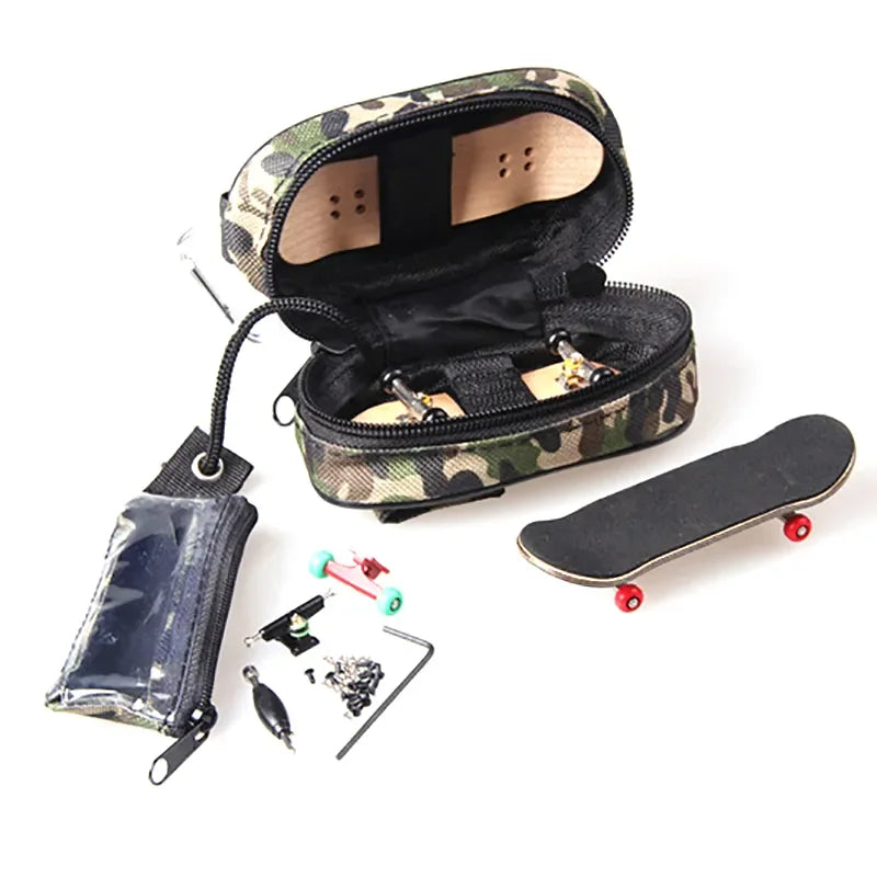Camouflage Printing Storage Bags for Finger Board, Professional Accessories, Fingerboard, Adult Novelty Accessories, Toy 