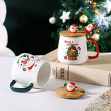 Mug Gift Box Ceramic Mug Christmas Gift Ceramic Mug With Lid With Spoon Set Cup Coffee Cup Christmas 