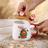 Mug Gift Box Ceramic Mug Christmas Gift Ceramic Mug With Lid With Spoon Set Cup Coffee Cup Christmas 