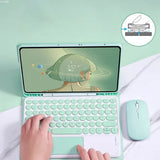 Funda con teclado Bluetooth para Redmi Pad, funda magnética de cuero desmontable con ratón y portalápices integrado, SE 11, 2023 